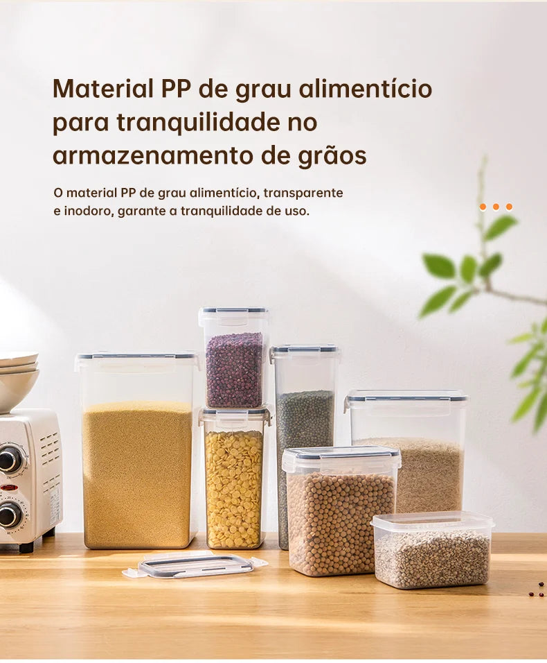 Conjunto de Potes Herméticos para Alimentos